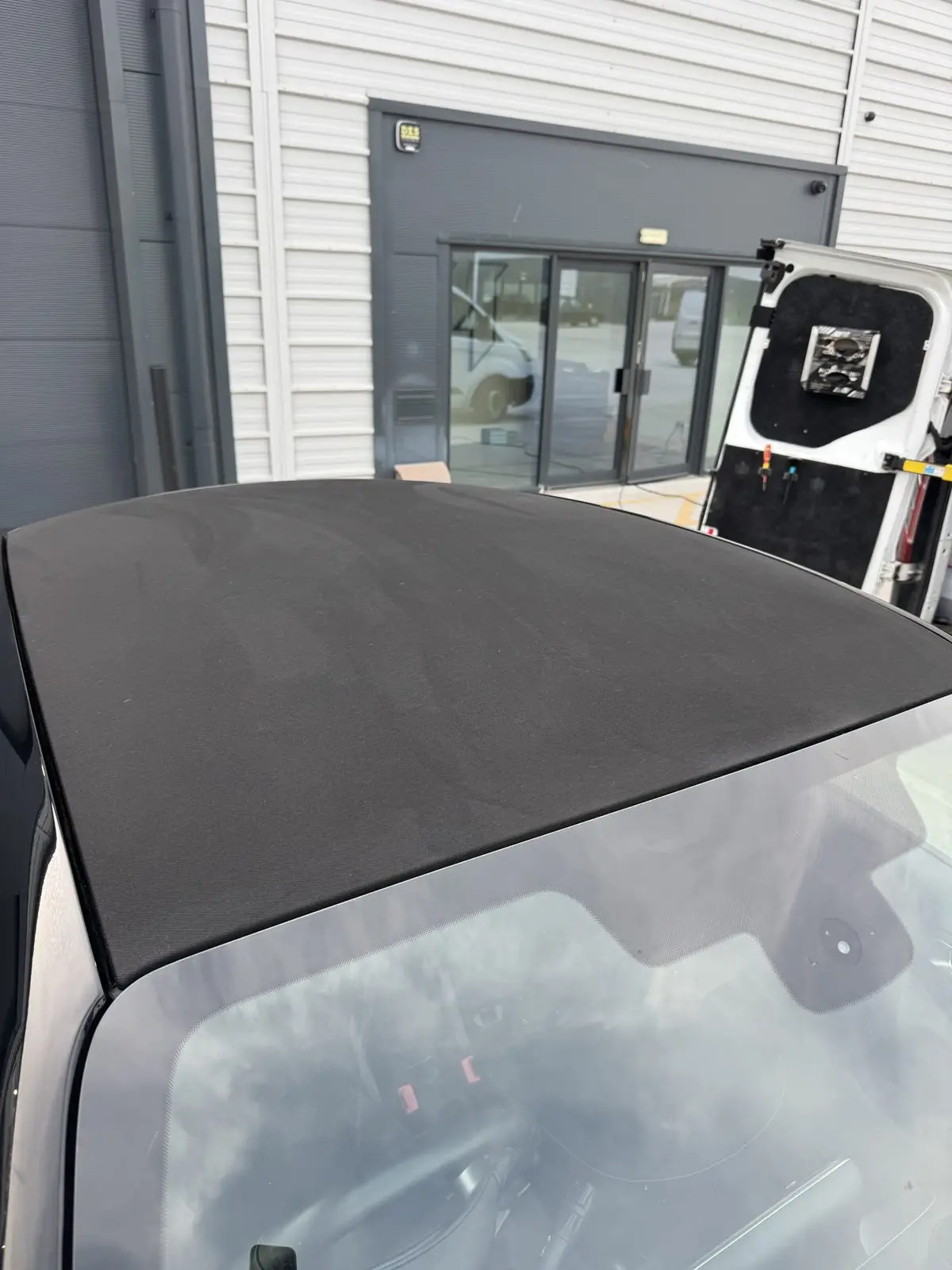 Convertible fabric roof cleaned and protected, Essex