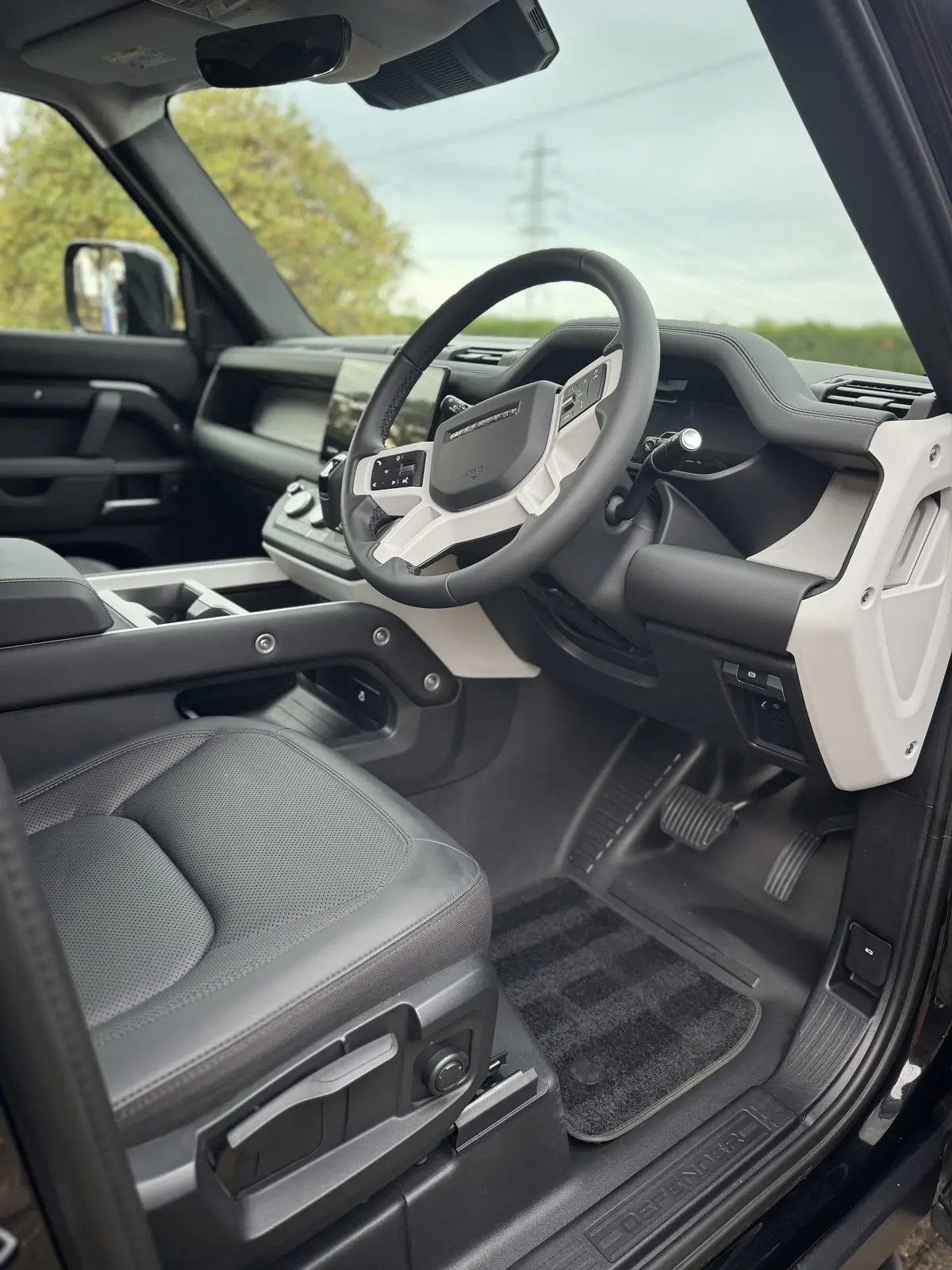 Spotless Land Rover Defender cabin after an interior deep clean, Essex