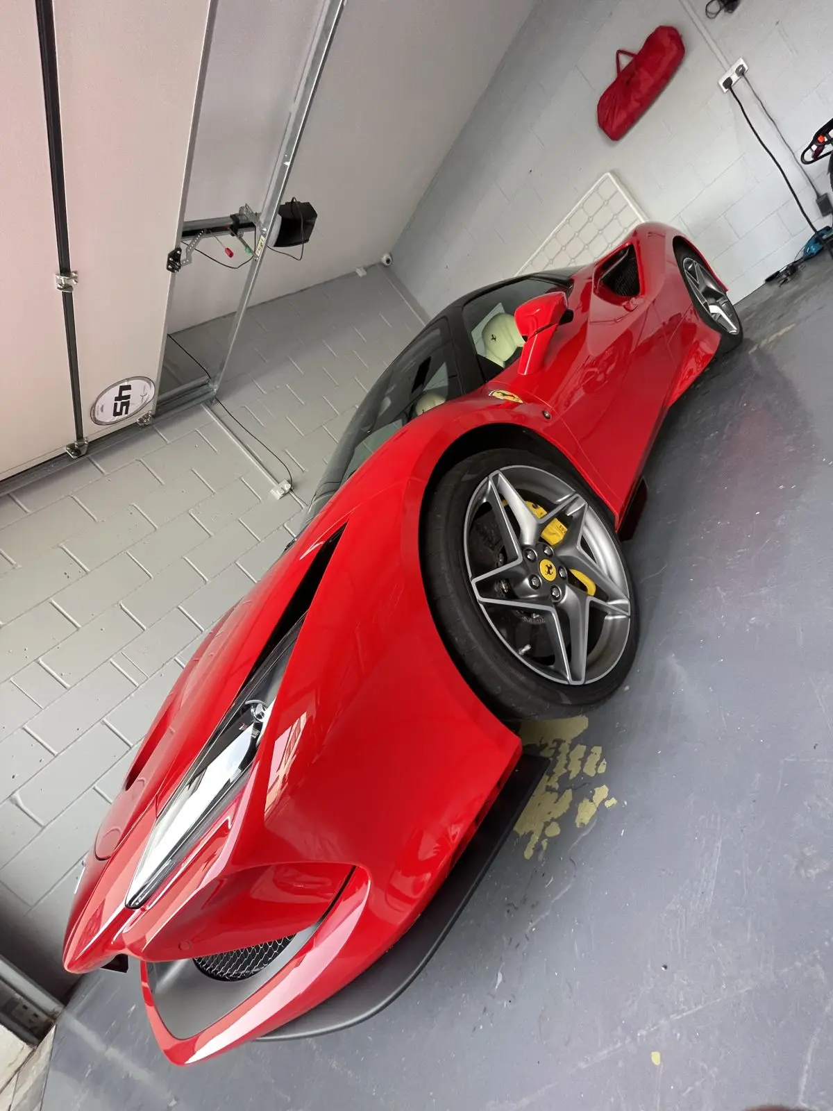 Ferrari detailed and gleaming after a full valet, Essex